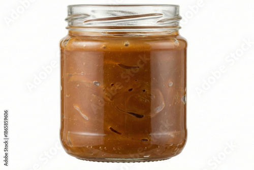 Glass Jar of Rich Caramel Spread
