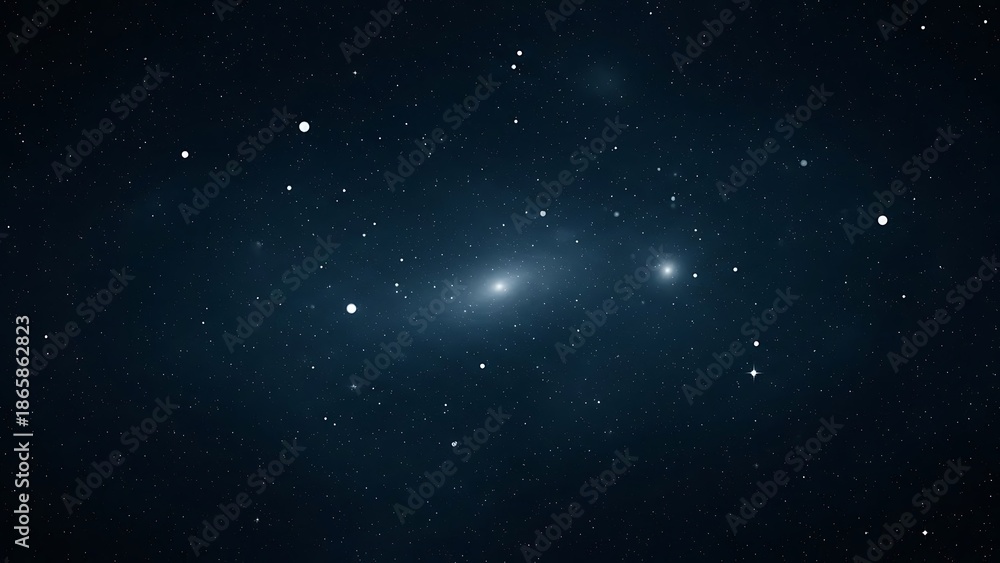 Fototapeta premium Starry night sky with galaxies and stars galaxy space celestial