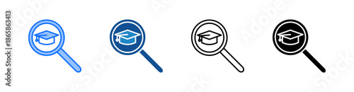 Search Multiple Style Icon Set 