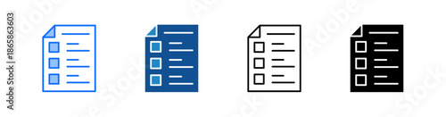 Memo Multiple Style Icon Set 