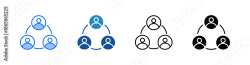 Collaboration Multiple Style Icon Set 