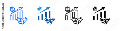 Business Deal Multiple Style Icon Set 