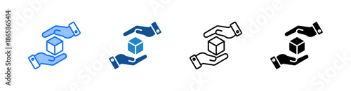 Handover Multiple Style Icon Set 