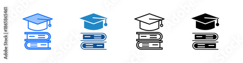 Education Multiple Style Icon Set 