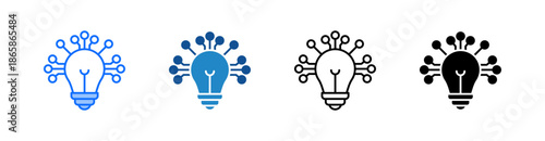 Technology Multiple Style Icon Set 