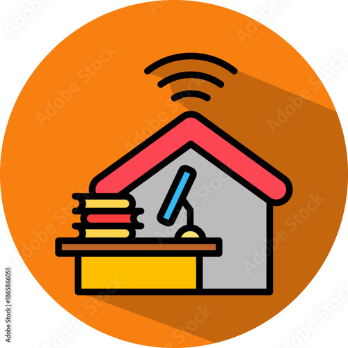 Remote Work isometric icon