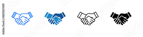 Partnership Multiple Style Icon Set 