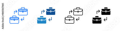 B2B Multiple Style Icon Set 