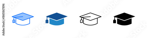 Education Multiple Style Icon Set 