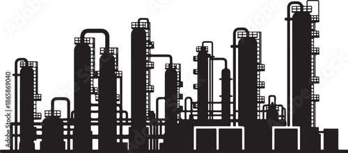 Industrial Factory Silhouette Bundle