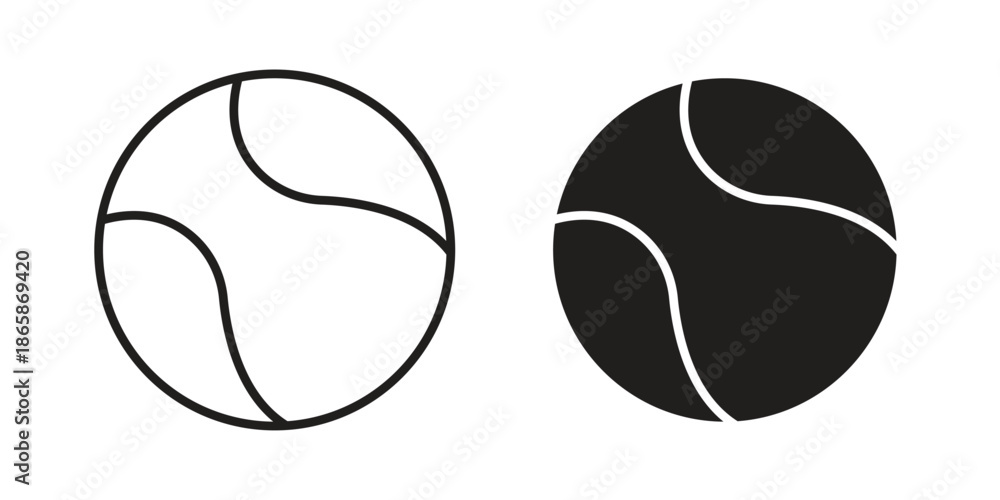 Fototapeta premium Basketball icons set designed in filled, outline, line and stroke style