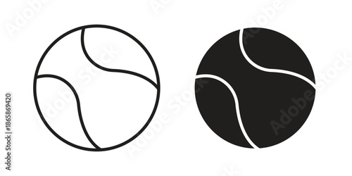 Basketball icons set designed in filled, outline, line and stroke style