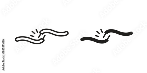 Broken Wire Icon icons set designed in filled, outline, line and stroke style