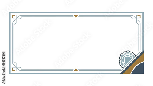 Vintage Ornate Rectangular Frame Border.