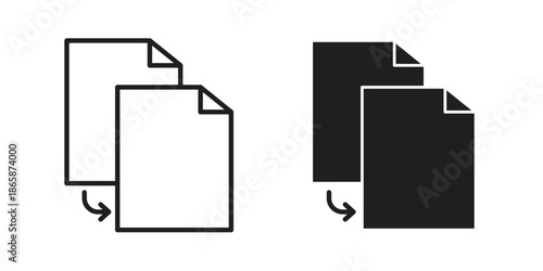 Compare icons set designed in filled, outline, line and stroke style
