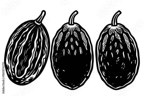 A black and white image of a vintage car on a street