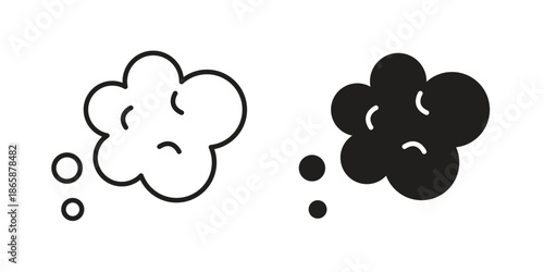Foam icons set designed in filled, outline, line and stroke style