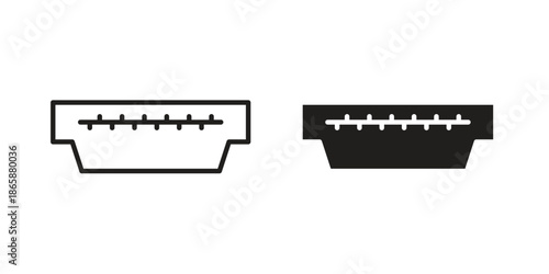 HDMI icons set designed in filled, outline, line and stroke style