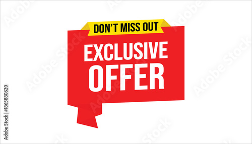 exclusive offer don’t miss out limited time promotional banner