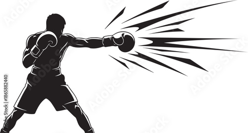 Boxing Fighter Silhouette Bundle