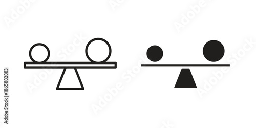 Leverage icons set designed in filled, outline, line and stroke style