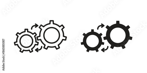 Operation icons set designed in filled, outline, line and stroke style