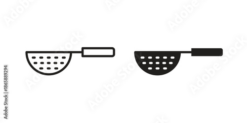 sieve icons set designed in filled, outline, line and stroke style