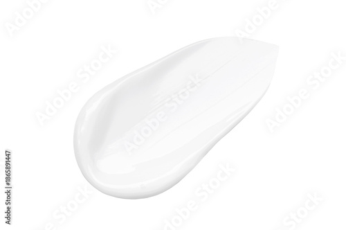 Fotografie smear of cream texture on transparent background