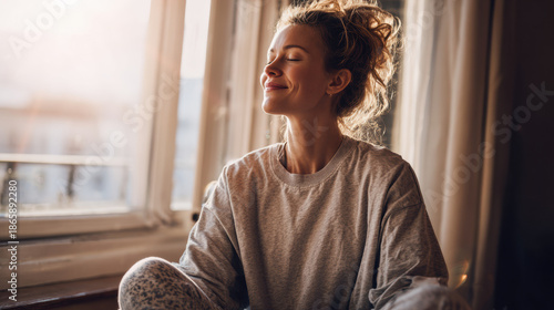Wallpaper Mural Positive Mindset and Lifestyle Energy in Sunlit Room Torontodigital.ca
