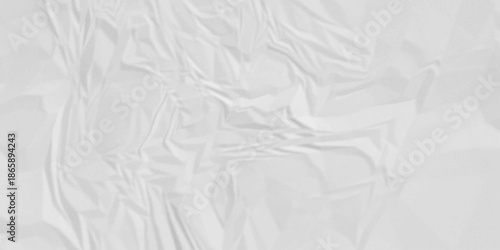 Paper texture background, Old paper background ripple soft white pattern wave crumple. Crushed and creased soft paper. Abstract wrinkle effect grunge and rough backdrop vintage page.