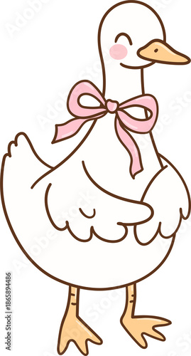 Goose with bow Valentines day Classroom decor