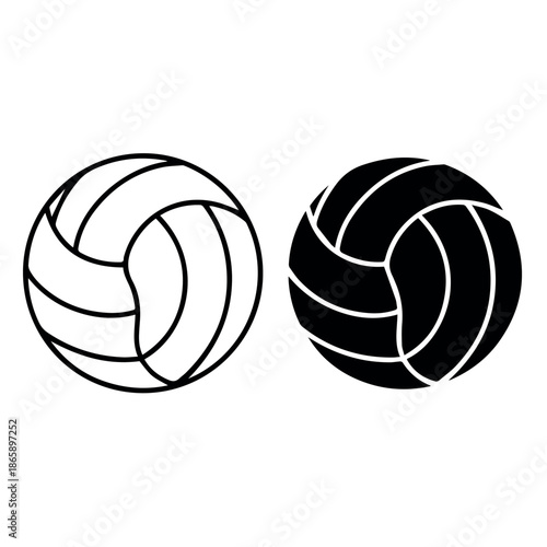 Volleyball vector illustration graphic design element for sport equipment and recreation activity game 100