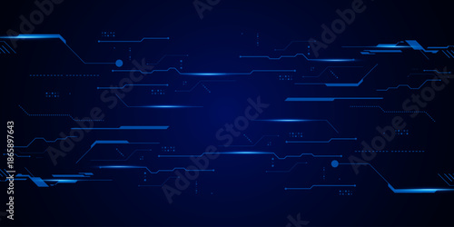 vector futuristic circuit board , Electronic motherboard , Communication and engineering concept , Hi-tech digital technology concept	
