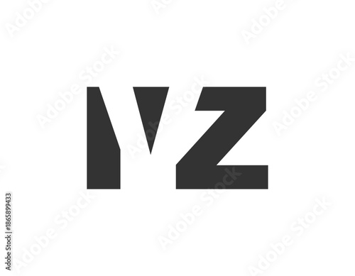 IVZ logo design. Initial letter I V Z bold font style for tech startups, consulting, corporate branding. Creative company name, headlines typography identity, trendy logotype.