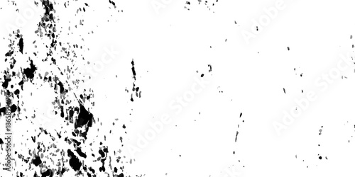 Abstract grunge texture background with black ink splashes and watercolor paint splatters creating a dirty liquid stain pattern in a vector art illustration design