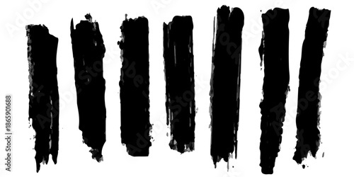 Grunge art illustration featuring black and white ink splashes and a handprint silhouette design with a cactus icon vector