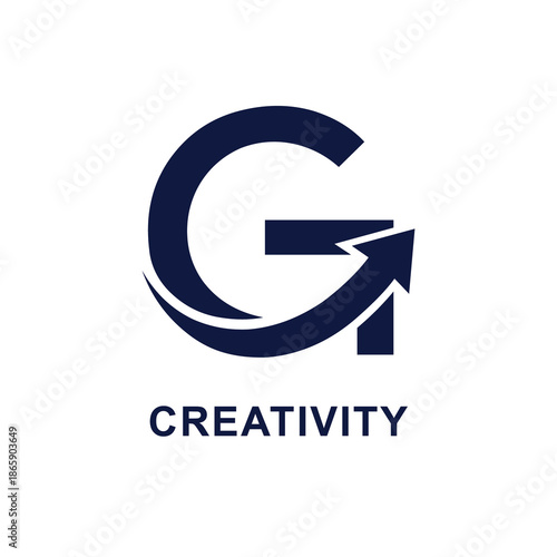 Letter G and Upward Growth Arrow Business Logo Free Download Letter G and Upward Growth Arrow Business Logo - GFXLoad