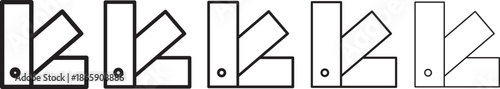 
Swatchbook icon illustration element design. trendy stroke and fil line style. Swatchbook icon on transparent background
