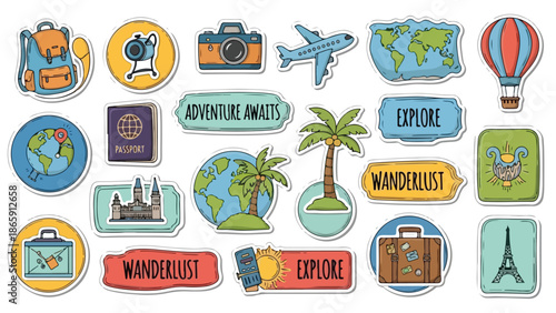 Creative young man tracing on white paper with colorful markers in modern workspace