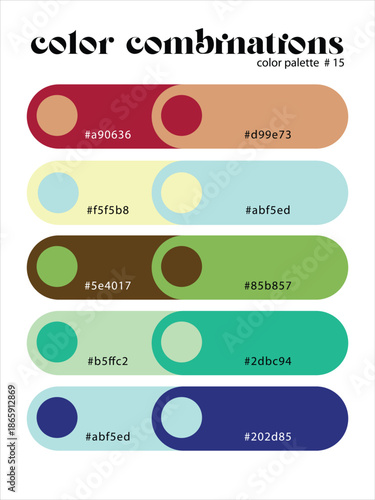 Systematically  Color collection Combinations that you can use in  multiple ways, whether you want color combinations for clothes, home paint or anything else,