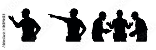 Silhouettes of diverse people engaging in various activities