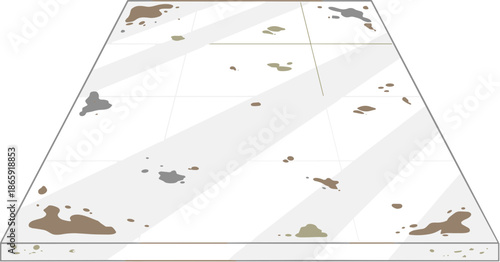 Perspective Clean Dirty Surface Stain Abstract Illustration