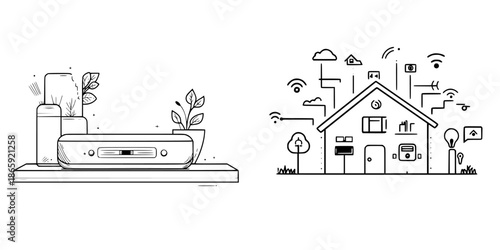 Sleek and Modern Smart Home Hub