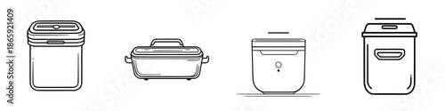Elegant Sous Vide Jar - Minimalist Line Art