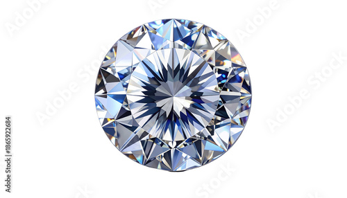 Brilliant-cut, round gemstone sparkles brightly against a black background