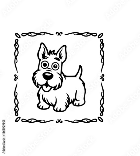 Dogs faces doodle   Collection of hand drawn funny cute faces of dogs pets of different breeds and fur styles isolated on transparent background. Illustration of dogs breeds for kids