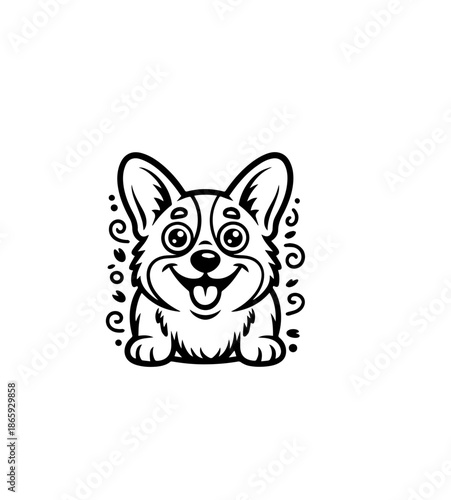 Dogs faces doodle   Collection of hand drawn funny cute faces of dogs pets of different breeds and fur styles isolated on transparent background. Illustration of dogs breeds for kids