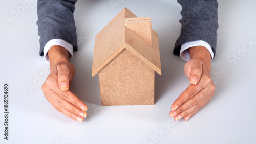 woman working at real estate insurance agent