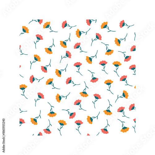 Colorful Leaves Falling Downward.