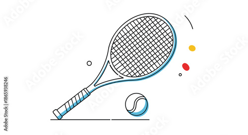 Glass of fresh banana smoothie with a yellow straw and whole yellow bananas in a clean vector illustration on white.